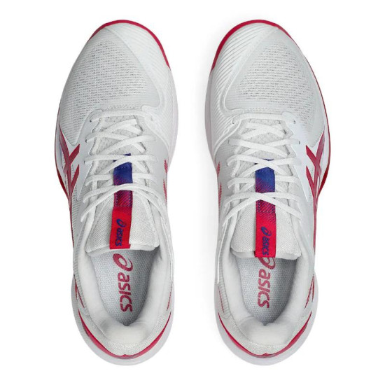 Zapatillas Asics Solution Speed FF 3 Clay Blanco Rosa Brillante Mujer