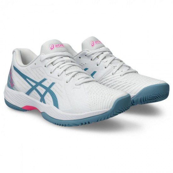 Zapatillas Asics Solution Swift FF Blanco Gris Azul Mujer