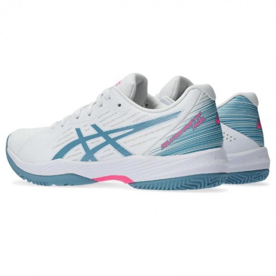 Zapatillas Asics Solution Swift FF Blanco Gris Azul Mujer