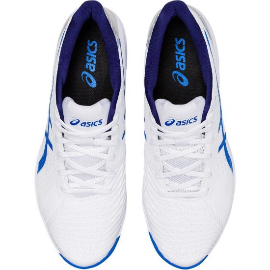 Zapatillas Asics Solution Swift FF Clay Blanco Azul Electrico