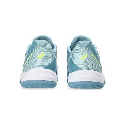 Zapatillas Asics Solution Swift FF Clay Gris Azul Blanco Mujer