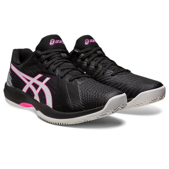 Zapatillas Asics Solution Swift FF Clay Negro Rosa Fluor