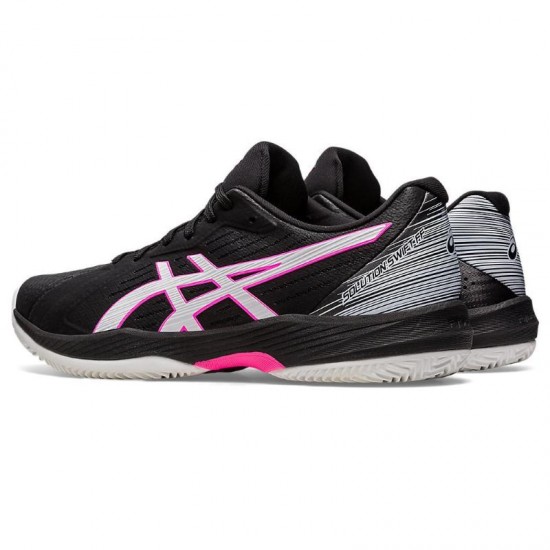 Zapatillas Asics Solution Swift FF Clay Negro Rosa Fluor