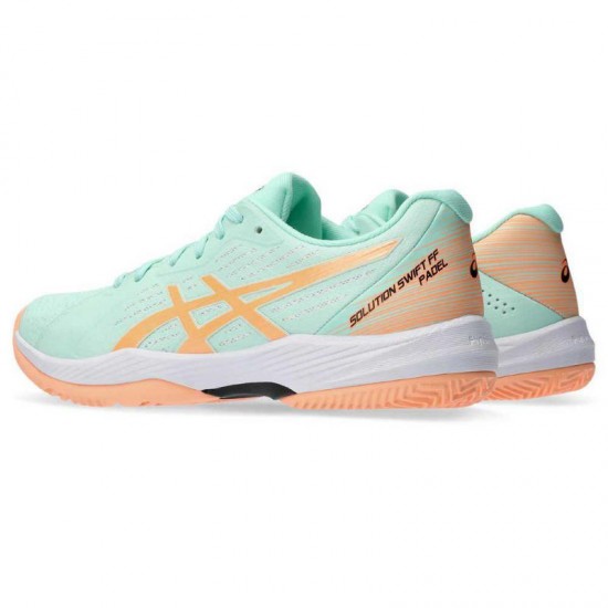 Zapatillas Asics Solution Swift FF Padel Menta Naranja Mujer