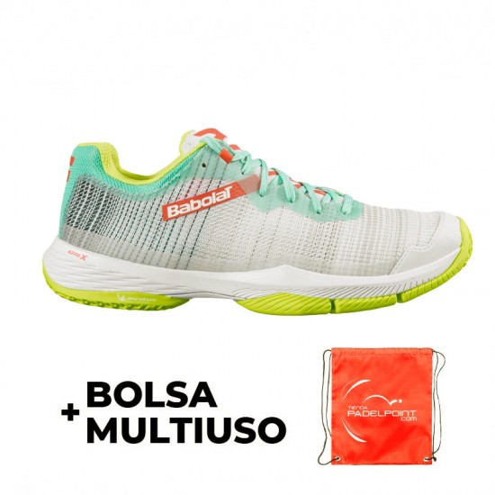 Zapatillas Babolat Jet Ritma Blanco Gris Mujer