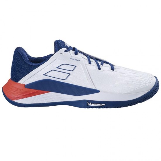 Zapatillas Babolat Propulse Fury 3 Blanco Azul Rojo