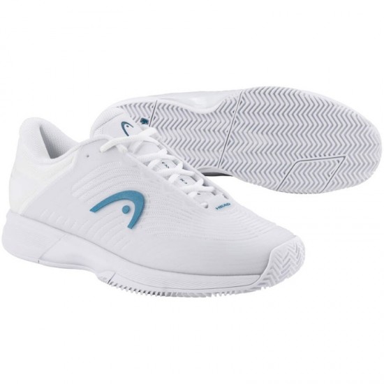 Zapatillas Head Revolt Pro 4.5 Clay Blanco Azul Mujer