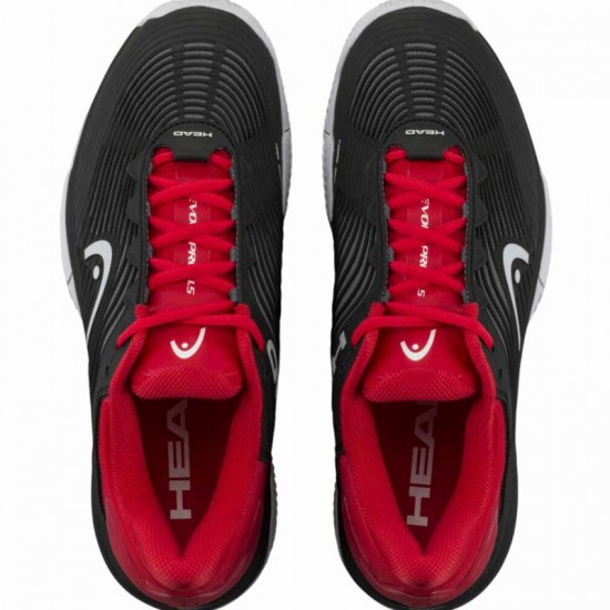 Zapatillas Head Revolt Pro 4.5 Clay Negro Rojo