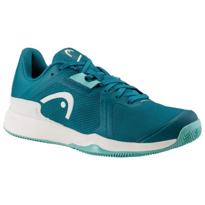 Zapatillas Head Sprint Team 3.5 Clay Azul Stone Blanco Mujer