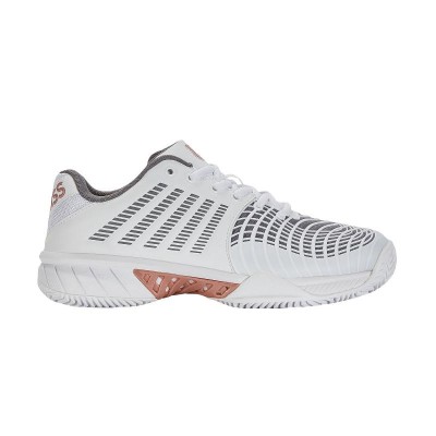 Zapatillas Kswiss Express Light 3 HB Blanco Gris Metal Mujer