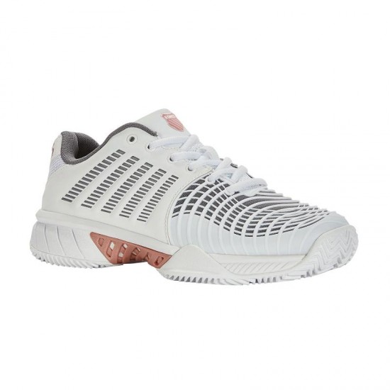 Zapatillas Kswiss Express Light 3 HB Blanco Gris Metal Mujer