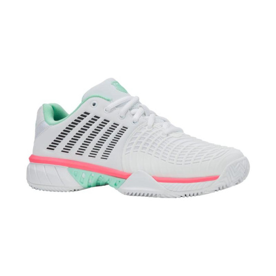 Zapatillas Kswiss Express Light 3 HB Clay Blanco Menta Rosa Mujer