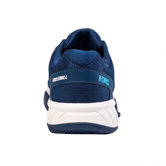 Zapatillas Kswiss Express Light Pickleball Blanco Azul Oscuro Cian