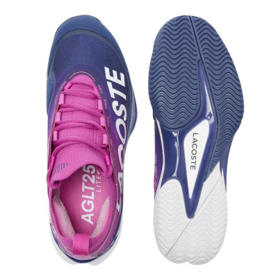 Zapatillas Lacoste AG-LT25 Lite Clay Rosa Azul Oscuro Mujer
