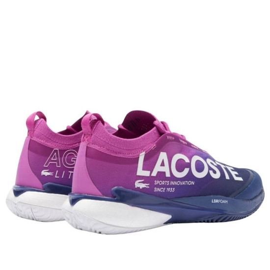 Zapatillas Lacoste AG-LT25 Lite Clay Rosa Azul Oscuro Mujer