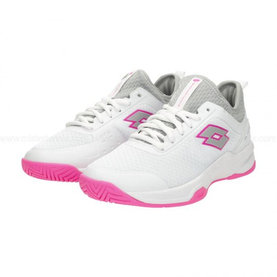 Zapatillas Lotto Mirage 500 II Blanco Metal Fucsia Mujer