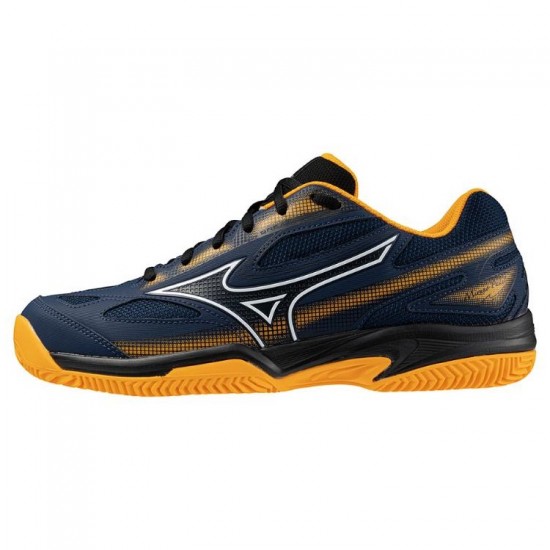 Zapatillas Mizuno Break Shot 4 Padel Azul Blanco Naranja