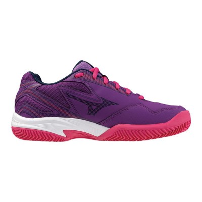 Zapatillas Mizuno Break Shot 4 Padel Morado Blanco Fucsia Mujer