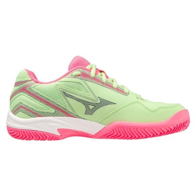 Zapatillas Mizuno Break Shot Verde Fucsia Mujer