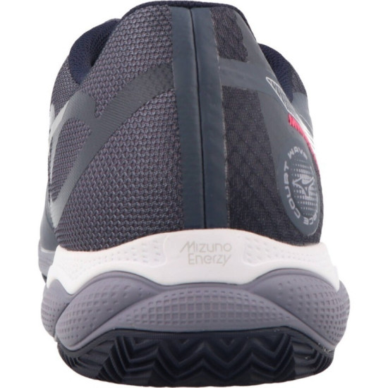 Zapatillas Mizuno Wave Enforce Court Clay Gris Blanco Azul
