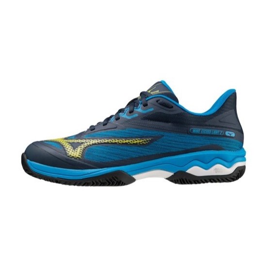 Zapatillas Mizuno Wave Exceed Light 2 CC Azul Amarillo