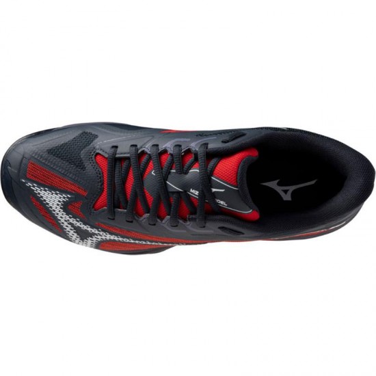 Zapatillas Mizuno Wave Exceed Light 2 Padel Negro Blanco Rojo