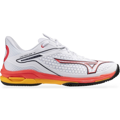 Zapatillas Mizuno Wave Exceed Tour 6 Clay Blanco Coral Amarillo