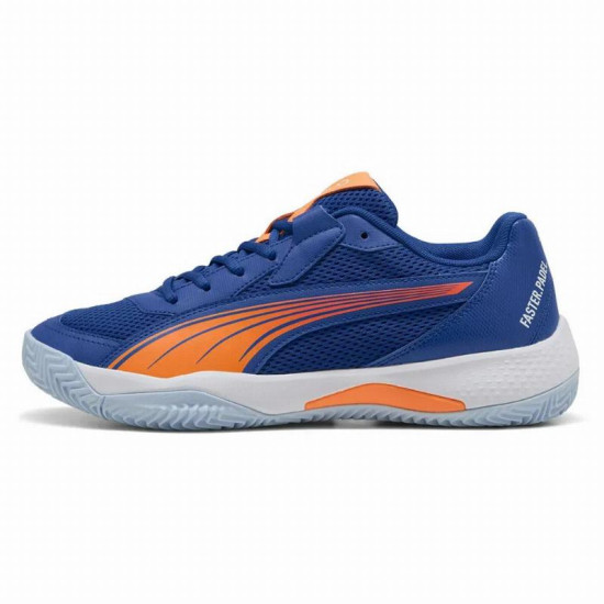 Zapatillas Puma Momo Gonzalez Nova Court Azul Naranja