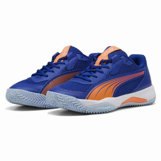Zapatillas Puma Momo Gonzalez Nova Court Azul Naranja