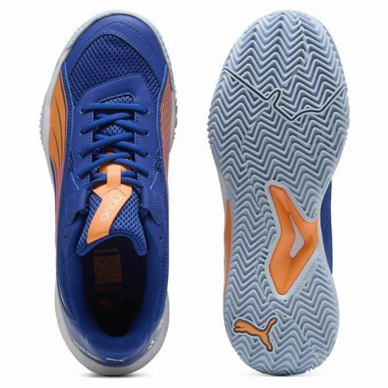 Zapatillas Puma Momo Gonzalez Nova Court Azul Naranja