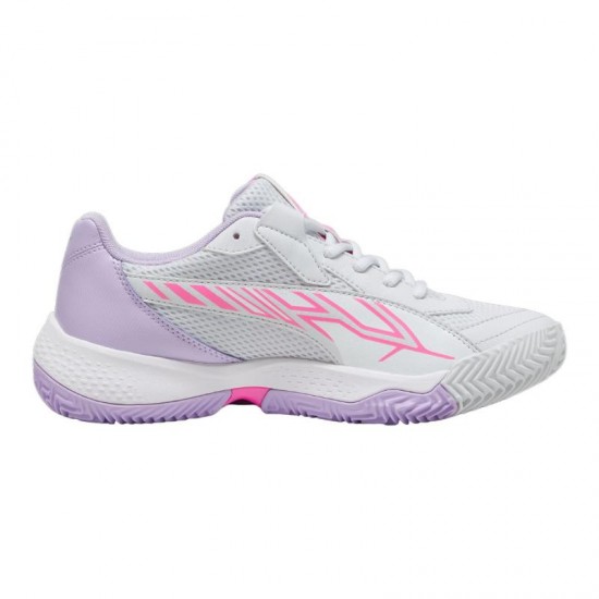 Zapatillas Puma Nova Court Plata Blanco Violeta Mujer