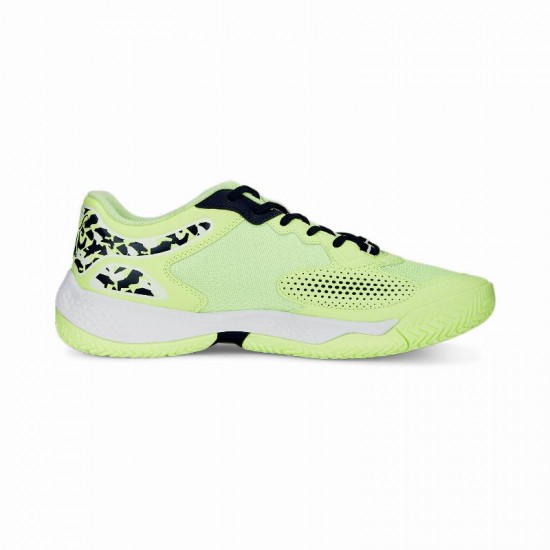 Zapatillas Puma Solarcourt RCT Amarillo Fluor Marino