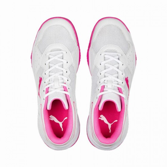 Zapatillas Puma Solarsmash RCT Blanco Fucsia Mujer