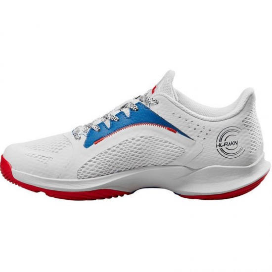 Zapatillas Wilson Hurakn 2.0  Blanco Azul Rojo Mujer