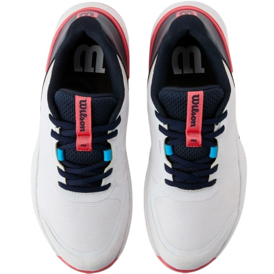 Zapatillas Wilson Intrigue Pro Clay Blanco Azul Marino Mujer