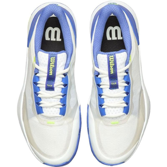 Zapatillas Wilson Intrigue Tour Padel Blanco Azul Mujer