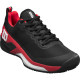Zapatillas Wilson Rush Pro 4.5 Clay Negro Rojo Blanco