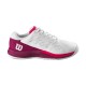 Zapatillas Wilson Rush Pro Ace Blanco Burdeos Junior