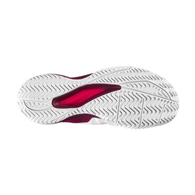 Zapatillas Wilson Rush Pro Ace Blanco Burdeos Junior