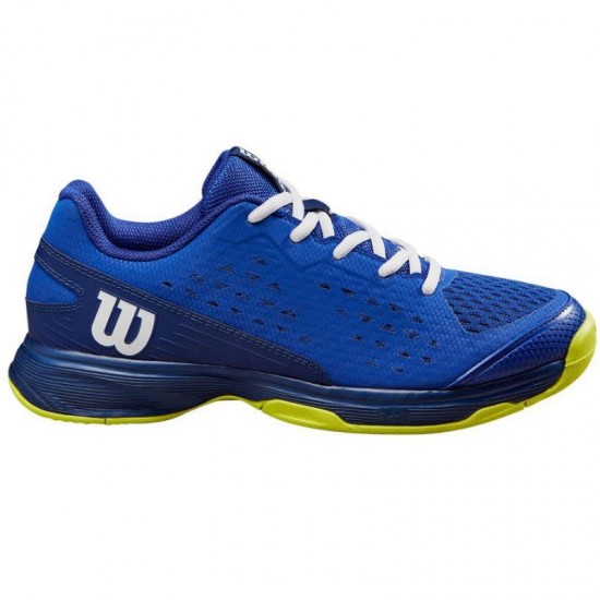 Zapatillas Wilson Rush Pro Azul Amarillo Junior